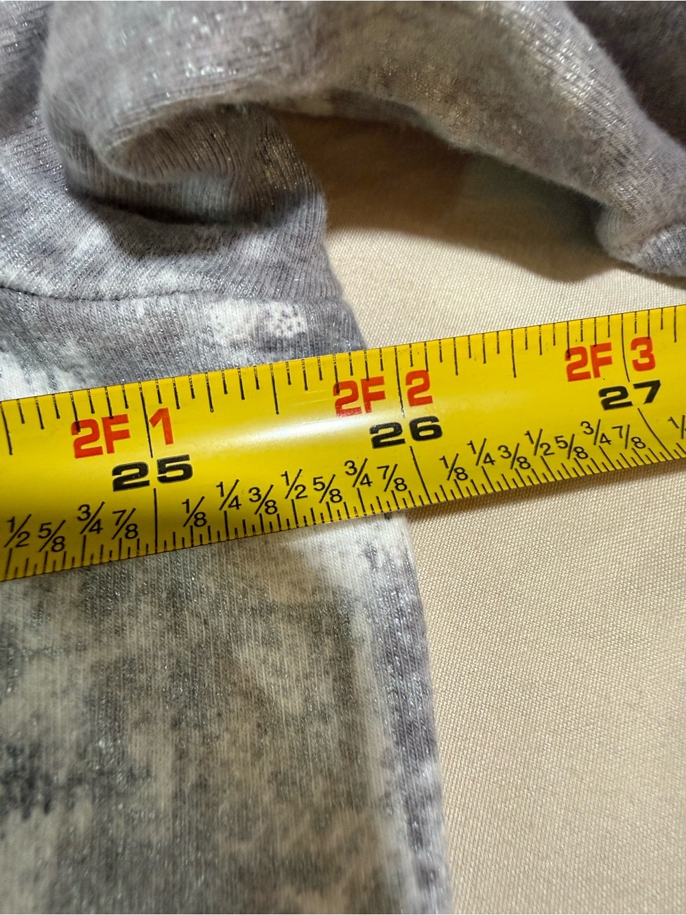 Ruby Rd. Gray V-Neck Rhinestone Tunic - Picture 6 of 7